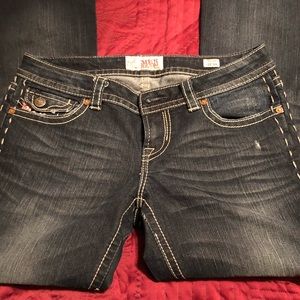 Barely work MEK Chicago boot cut jean